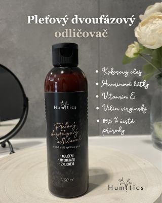 Představujeme první novinku: Pleťový dvoufázový odličovač Humitics 🌿 Nově k dostání na...